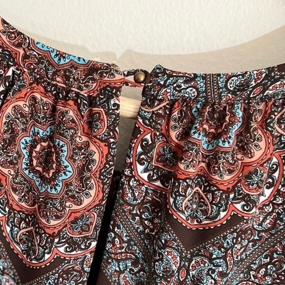 ⭐️⭐️Daniel Rainn Boho Drop Waist Crochet Accent Dress, NWT, Size Medium, - Picture 12 of 16